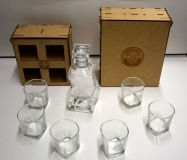 Karafka i 6 szklanek- prezent od Kolejarzy ze Sztabu nr 69