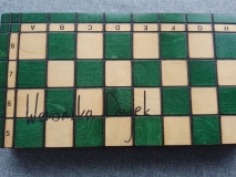 Szachy zawodniczki LUKS Lubartów Weroniki Dajek wielokrotnej medalistki Mistrzostw Polski, z autografem