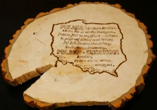 Drzeworyt - wykonał i podarował - Andrzej Piekut, wierny słuchacz Radia Lublin