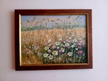 akryl na płótnie "Barwy lata" 30x40 cm 2015,  autorstwa  Bogumiły Storczyk, podarowany na aukcję przez Autorkę oraz Agatę Grulę - Dyrektor Generalną Lubelskiego Urzędu Wojewódzkiego w Lublinie