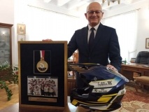 Kask żużlowy Motoru Lublin